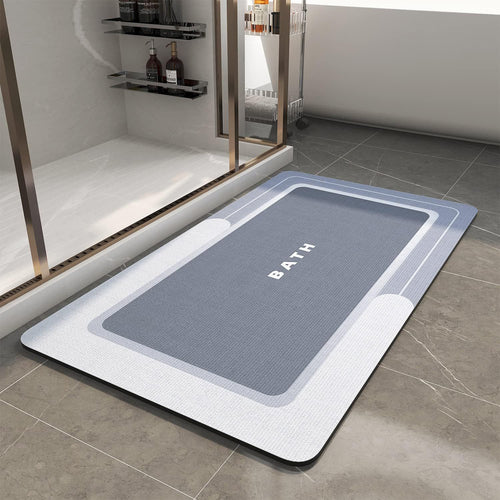 Modern Rectangular Non-Slip Bath Mat Bowlift