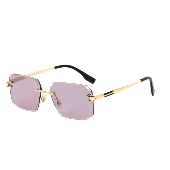 Women's Geometric Designer Sunglasses with Luxurious Metal Frame and High-Quality UV Protection Lenses Bowlift