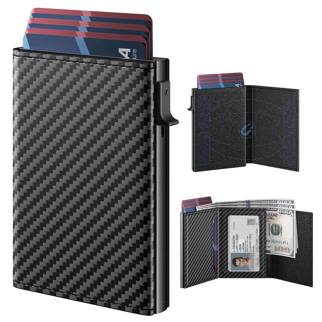 Slim RFID-Blocking Multi-Card Wallet Bowlift