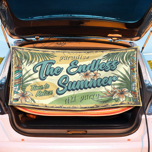 Strand blanket with striking tiki pattern Bowlift
