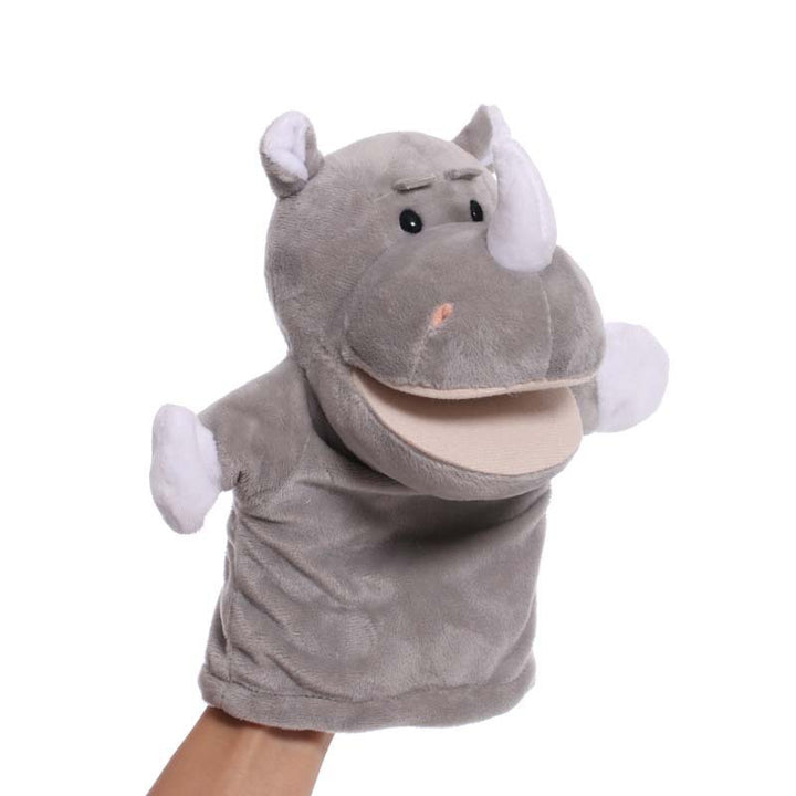 Plush Tiger Hand Puppet With Soft Fleece Movable Mouth Embroidered Features