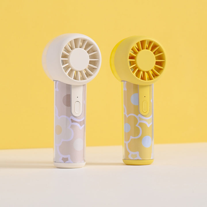 Unisex compact mini-handheld fan with rechargeable battery and quiet motor Bowlift