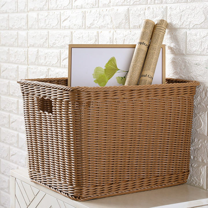 Rectangular Handwoven Storage Bin Bowlift