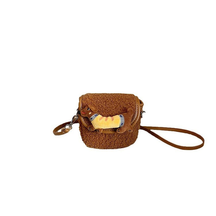 Playful Plush Shoulder Bag Bowlift
