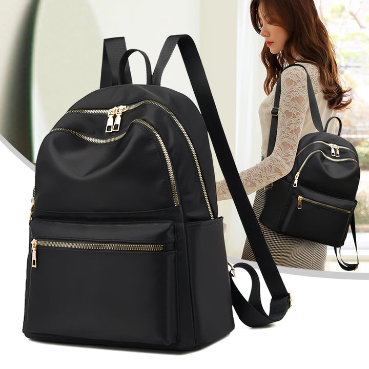 Stylish Multi-Zip Backpack Bowlift