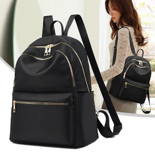 Stylish Multi-Zip Backpack Bowlift