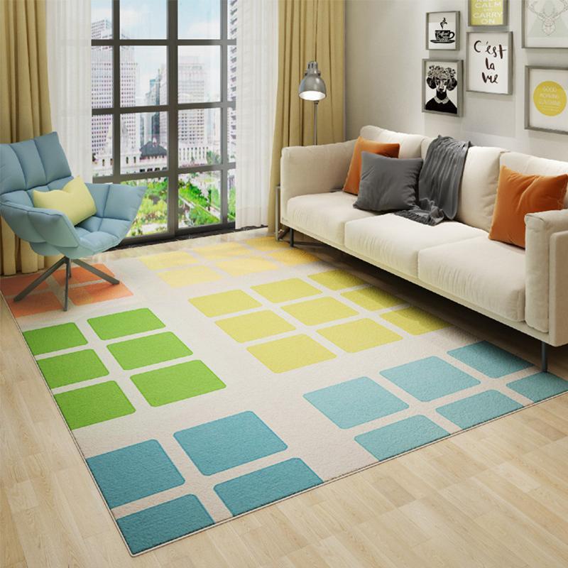 Geometric Pattern Area Rug Bowlift