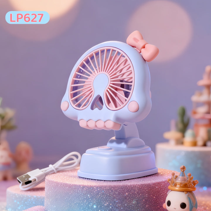 Women's portable handheld fan with cute animal design and ergonomic grip design Bowlift