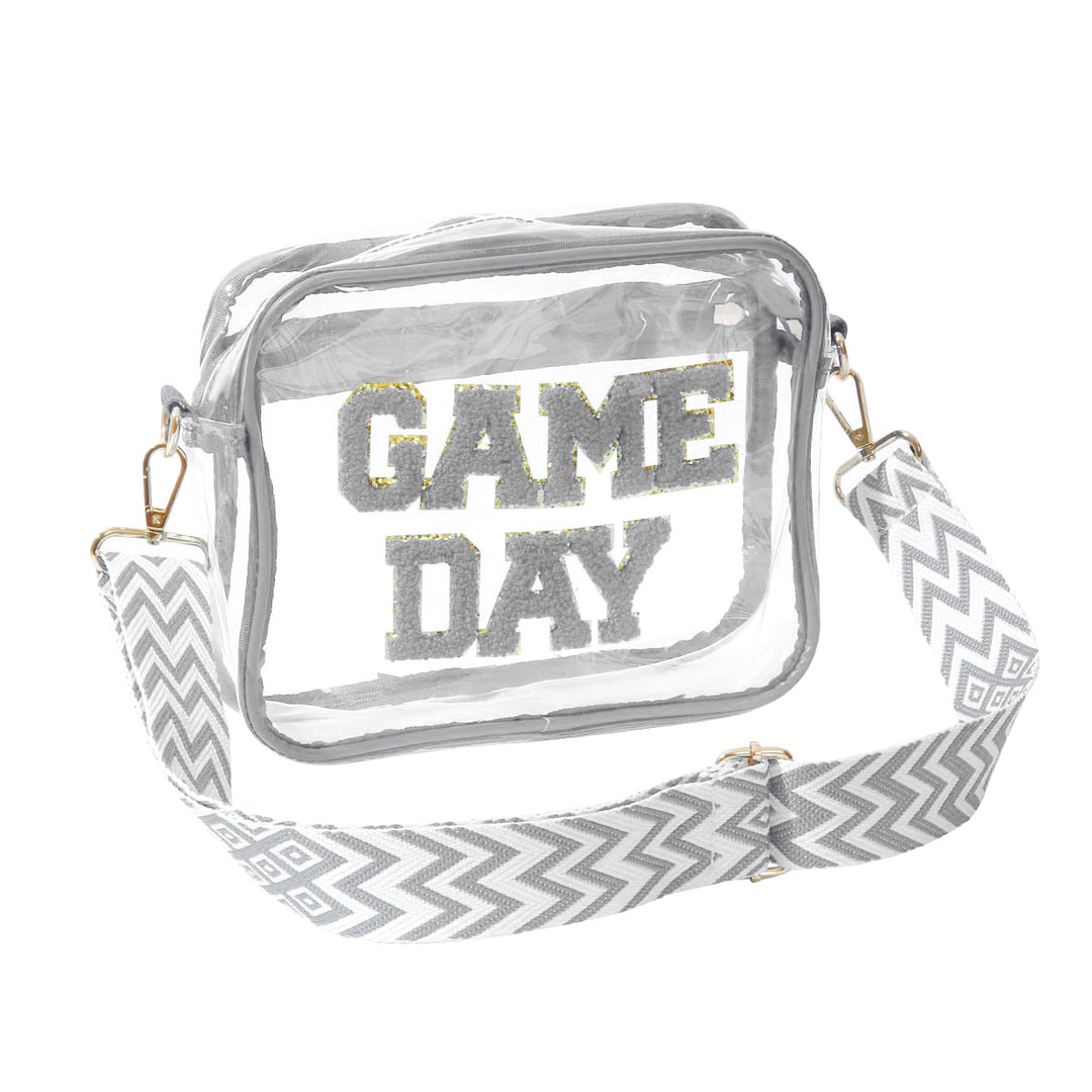Transparent crossbody bag with stylish Game Day print Bowlift