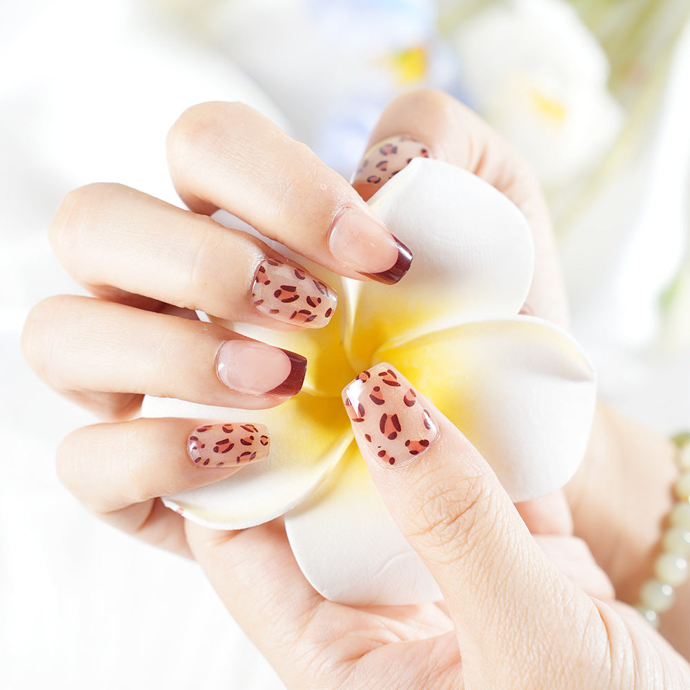 Trendy Animal Print Press-On Nail Set Bowlift