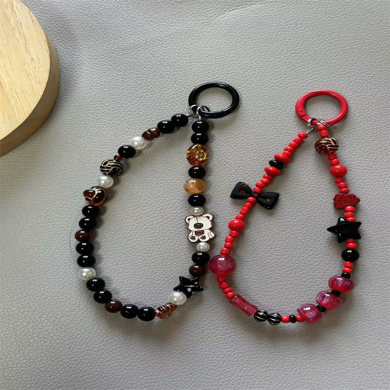 Artistic Beaded Charm Keychain Bowlift
