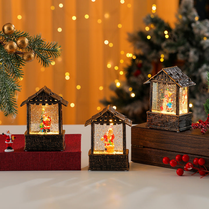 LED Illuminated Christmas Diorama Bowlift