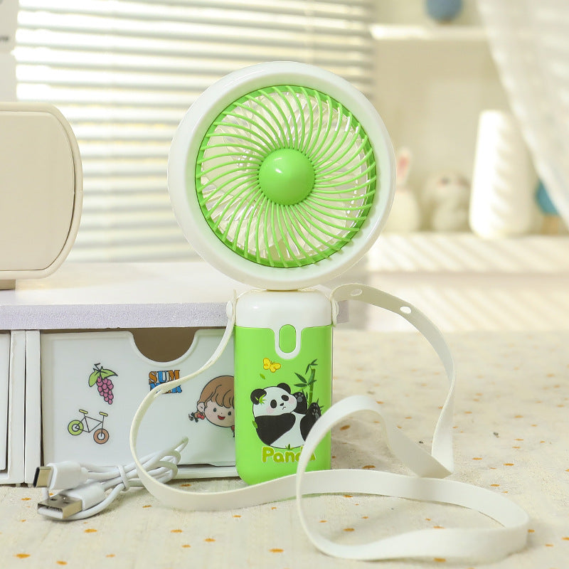 Portable USB Hand Fan with Cute Panda Design Bowlift