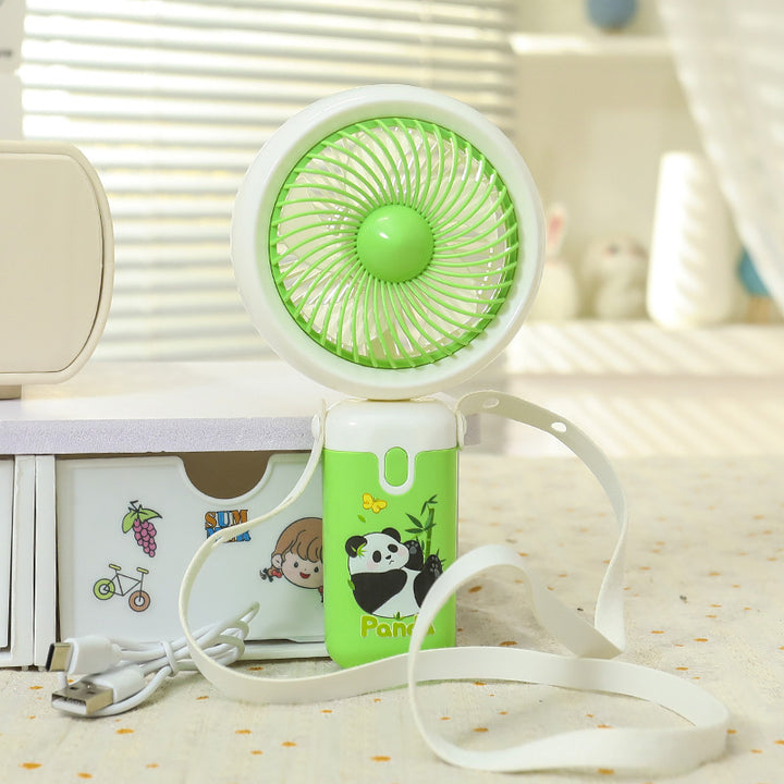 Portable USB Hand Fan with Cute Panda Design Bowlift