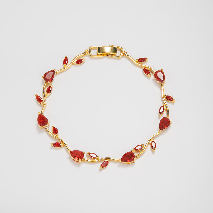 Elegant Floral Design Statement Bracelet Bowlift