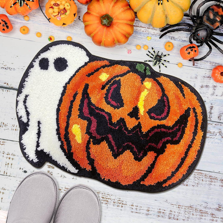 Halloween-Themed Ghost Bath Mat Bowlift