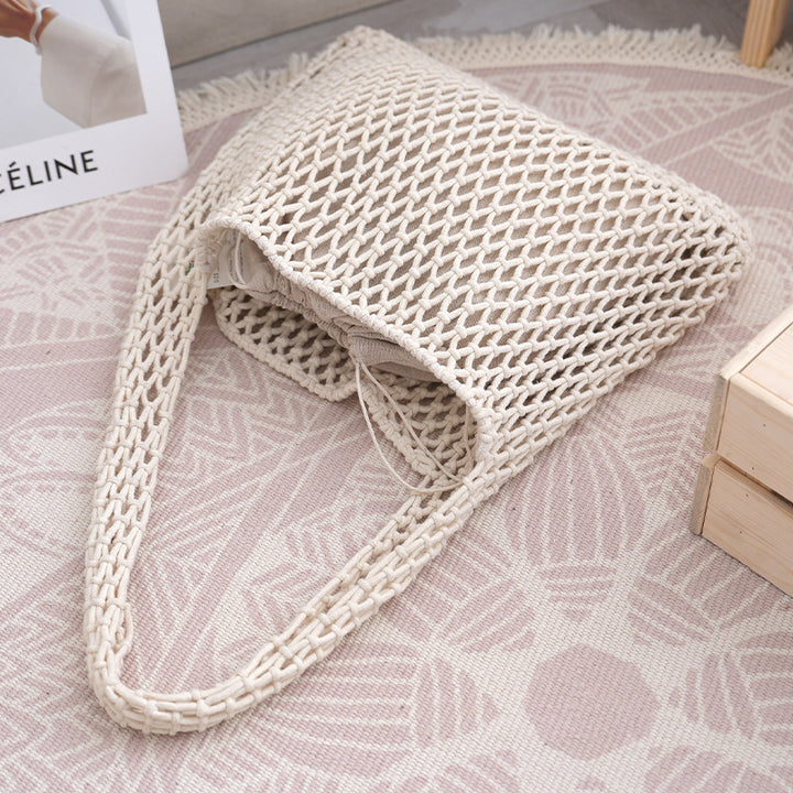 Handcrafted mesh bag made of natural material Bowlift