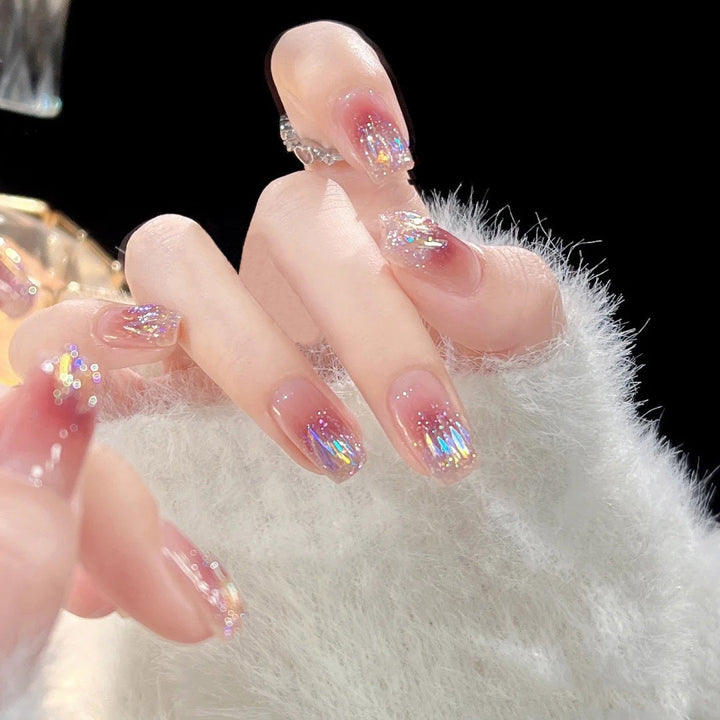 Artistic Glitter Nail Art Bowlift