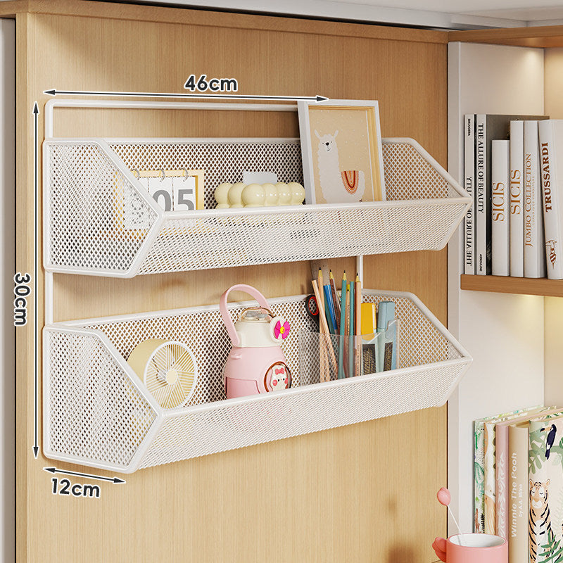 Over-Panel Hanging Mesh Storage Basket Organizer