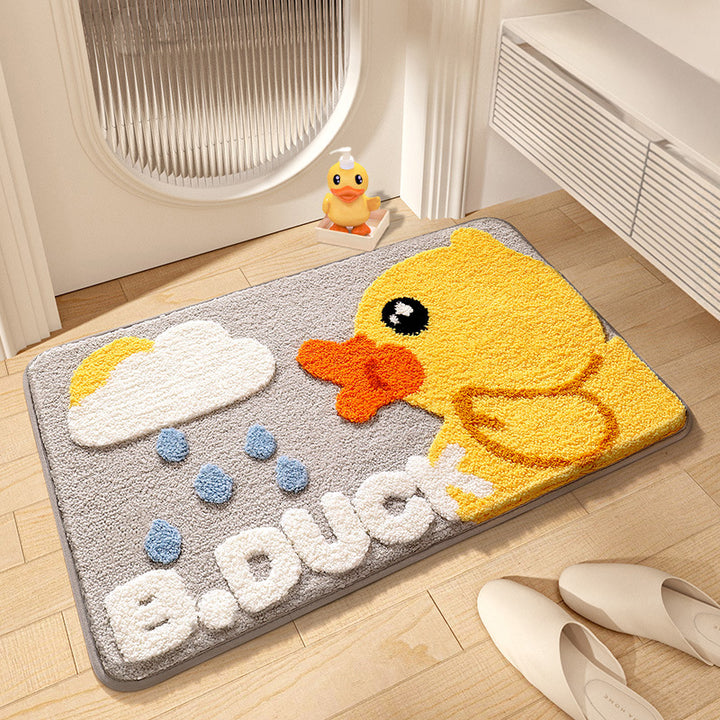 Cartoon Duck-Themed Bath Mat Bowlift