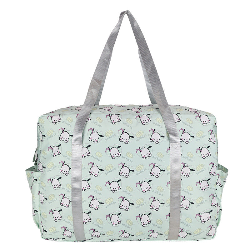 Playful Patterned Overnight Tote Bag Bowlift