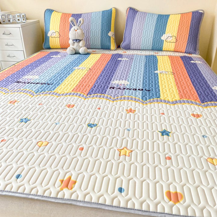 Playful Rainbow Mattress Protector