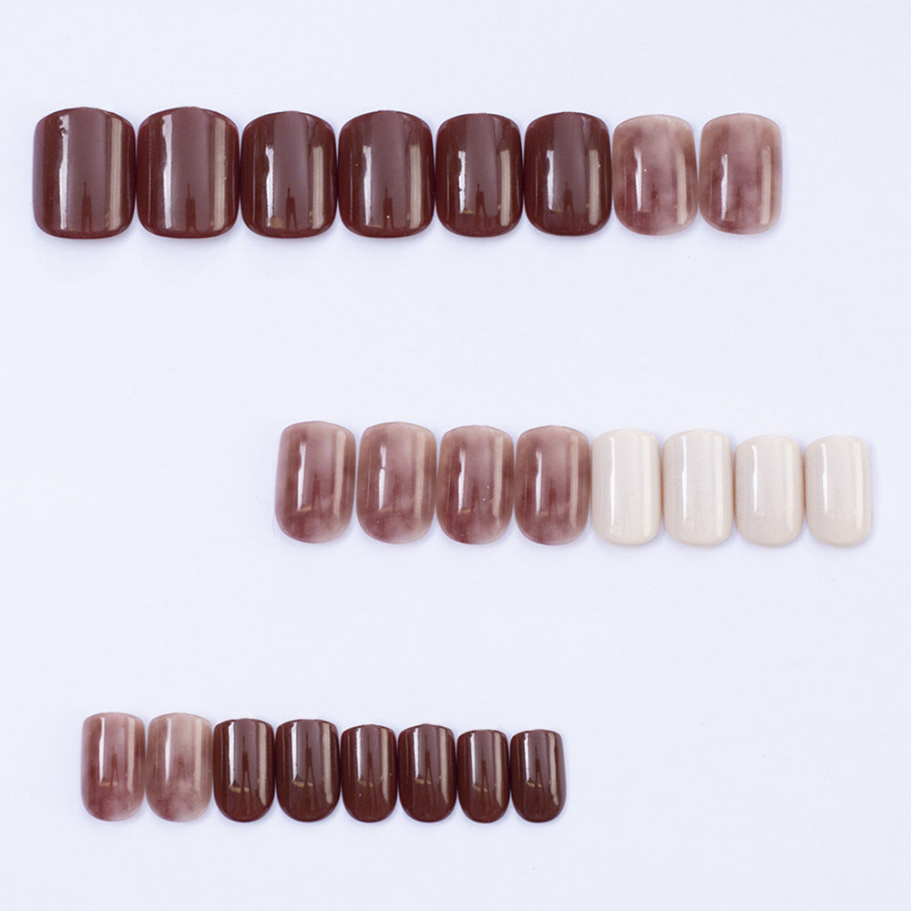Nail set with elegant gradient and stylish surfaces Bowlift