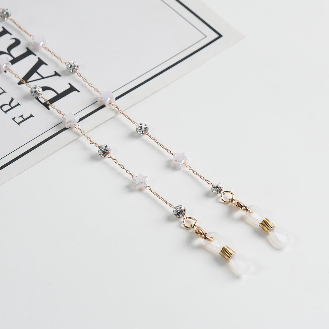 Elegantly Beaded Eyewear Chain Bowlift