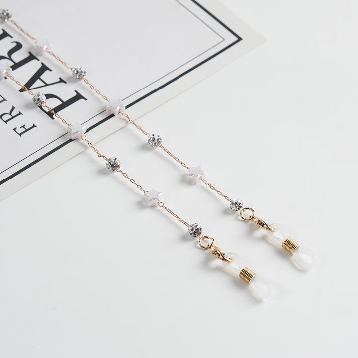 Elegantly Beaded Eyewear Chain Bowlift