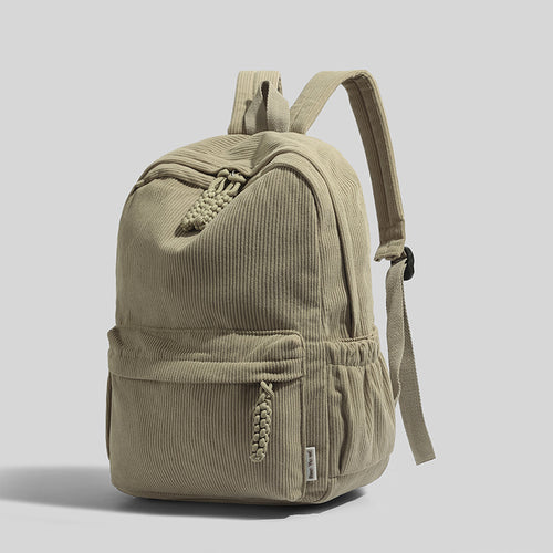 Ribbed Fabric Lightweight Backpack Bowlift