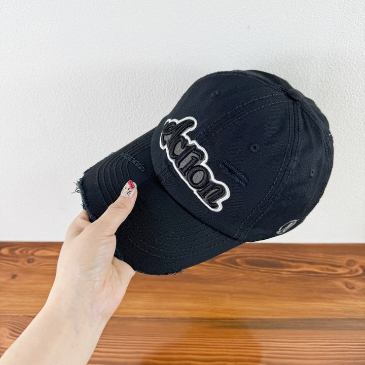 Men's Distressed Graphic Baseball Cap Bowlift 1784270841