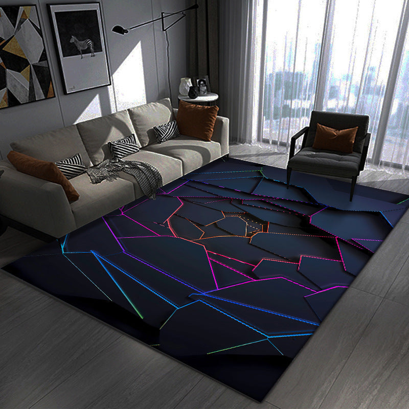 Geometric Patterned Area Rug Bowlift