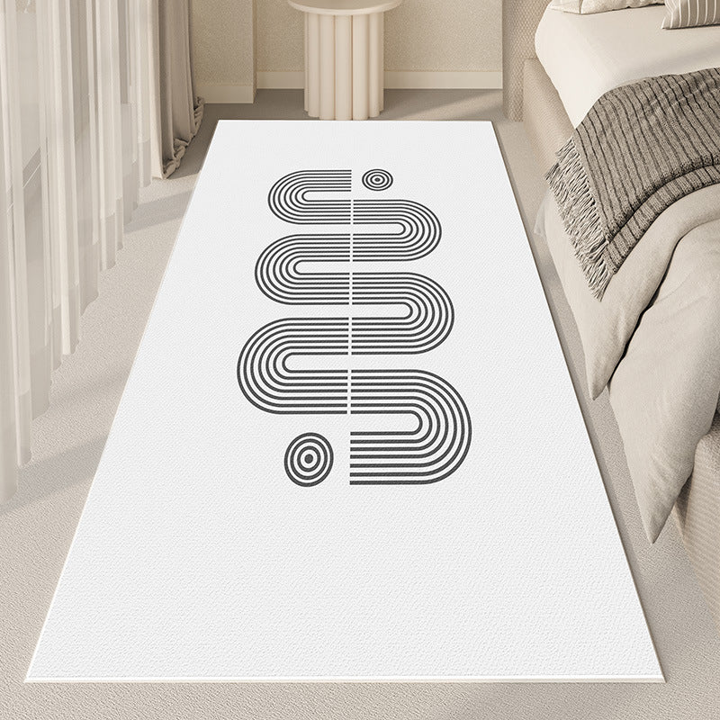 Abstract Contemporary Area Rug Bowlift