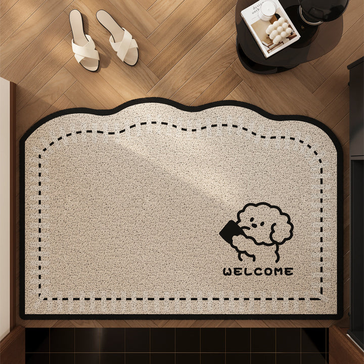Playful Sheep-Themed Comfort Mat