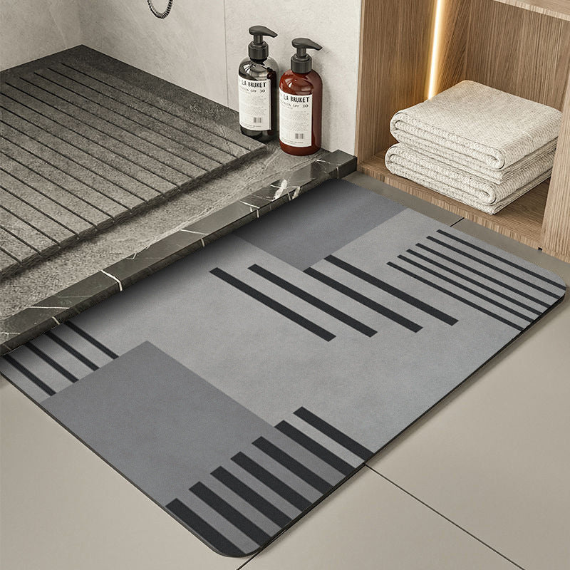 Modern Geometric Bath Mat Bowlift