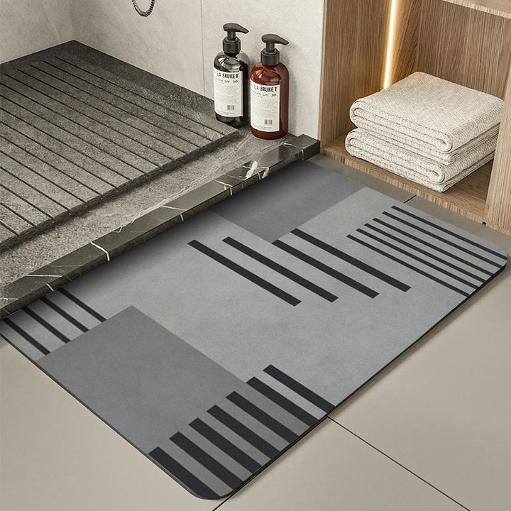 Modern Geometric Bath Mat Bowlift