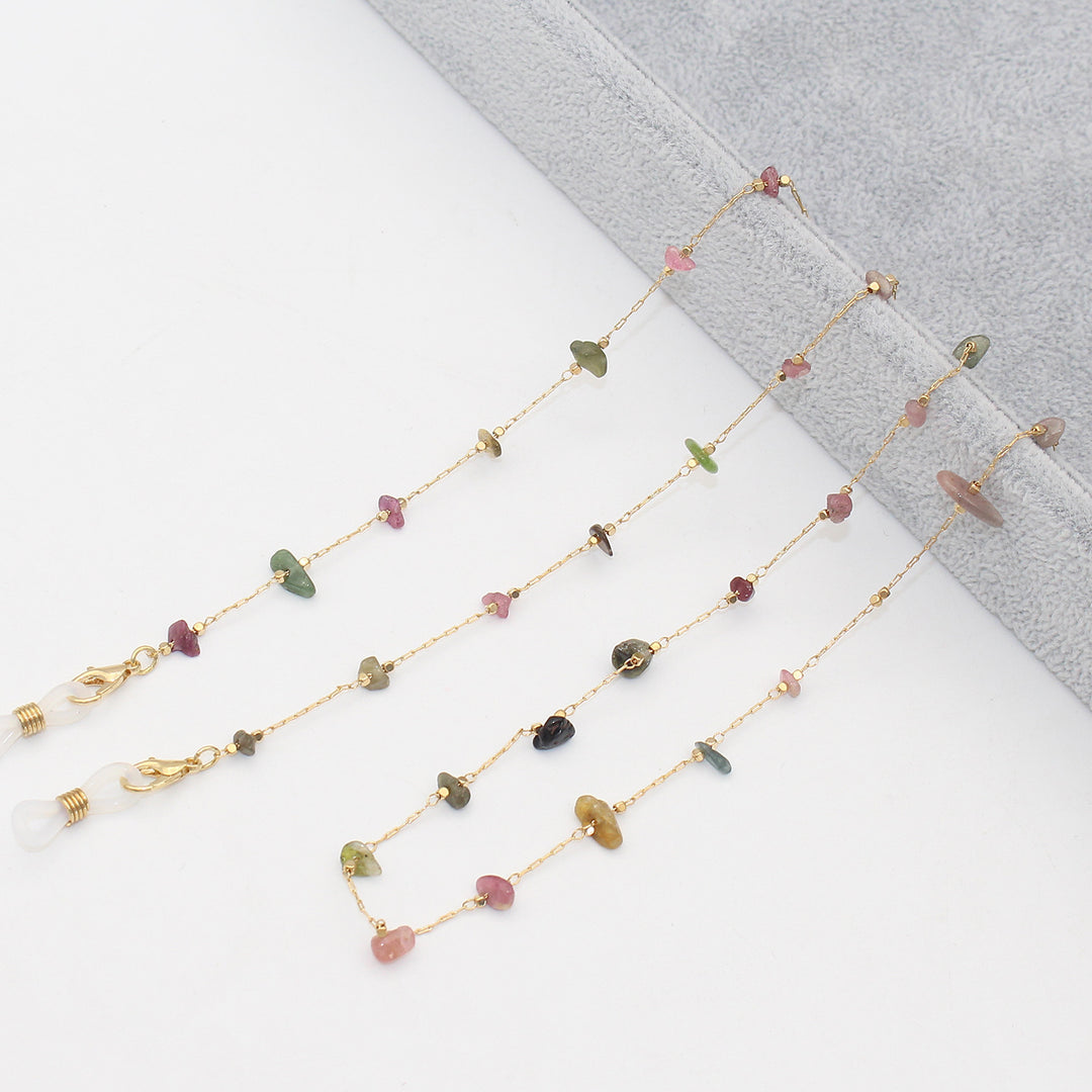 Elegant Crystal-Embellished Eyewear Chain Bowlift