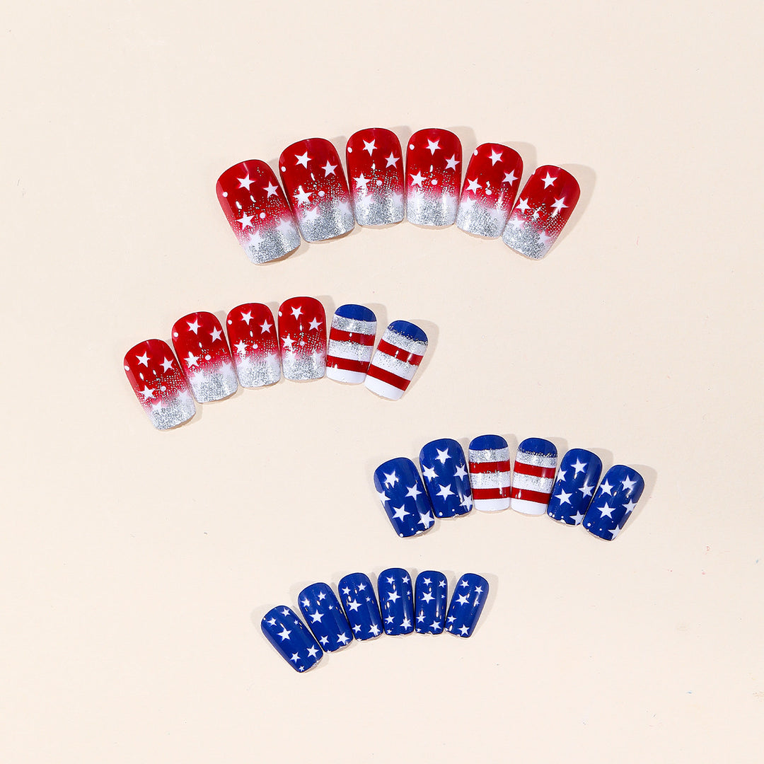 Patriotic Nail Art Decorations Bowlift