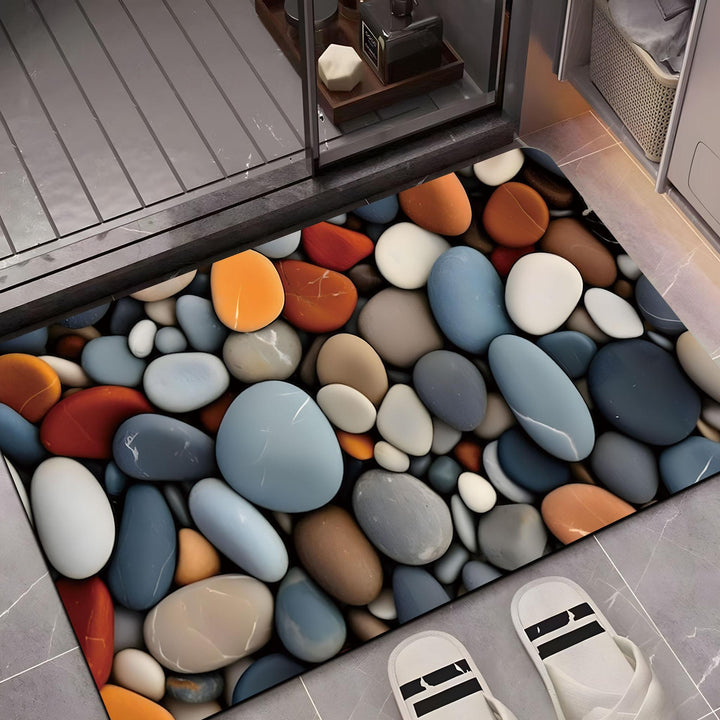 Decorative Pebble Pattern Area Mat Bowlift