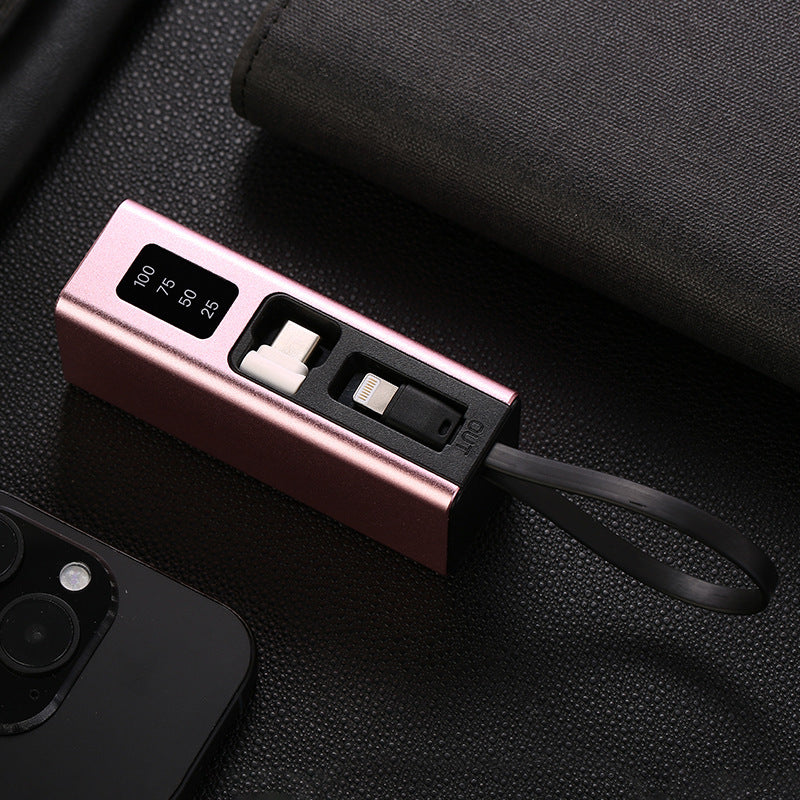 Multifunctional charger with integrated USB cable and LED display Bowlift