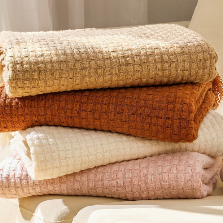 Textured Luxury Throw Blanket Bowlift