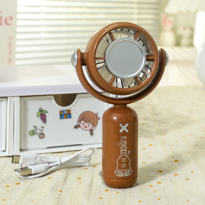 Portable handheld fan with cute design and USB charging function Bowlift