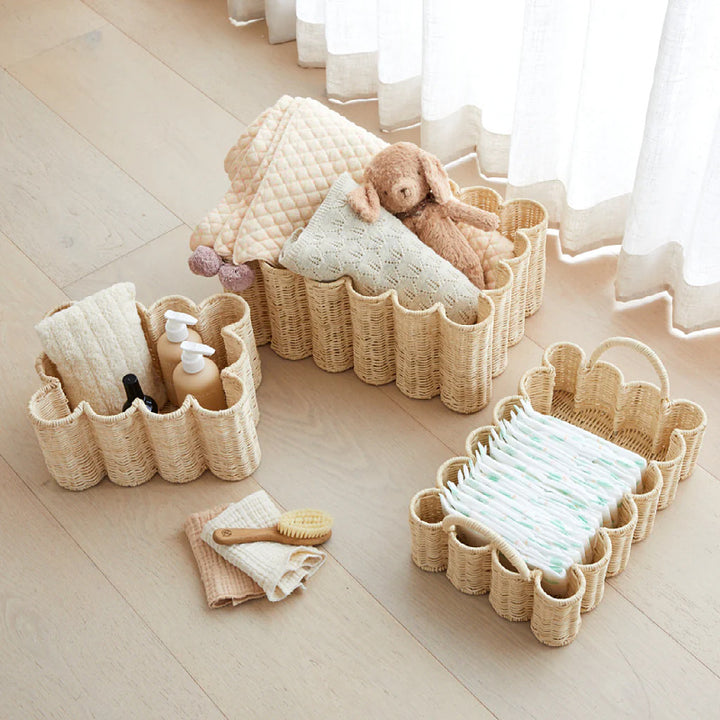 Artistic Woven Storage Basket Bowlift