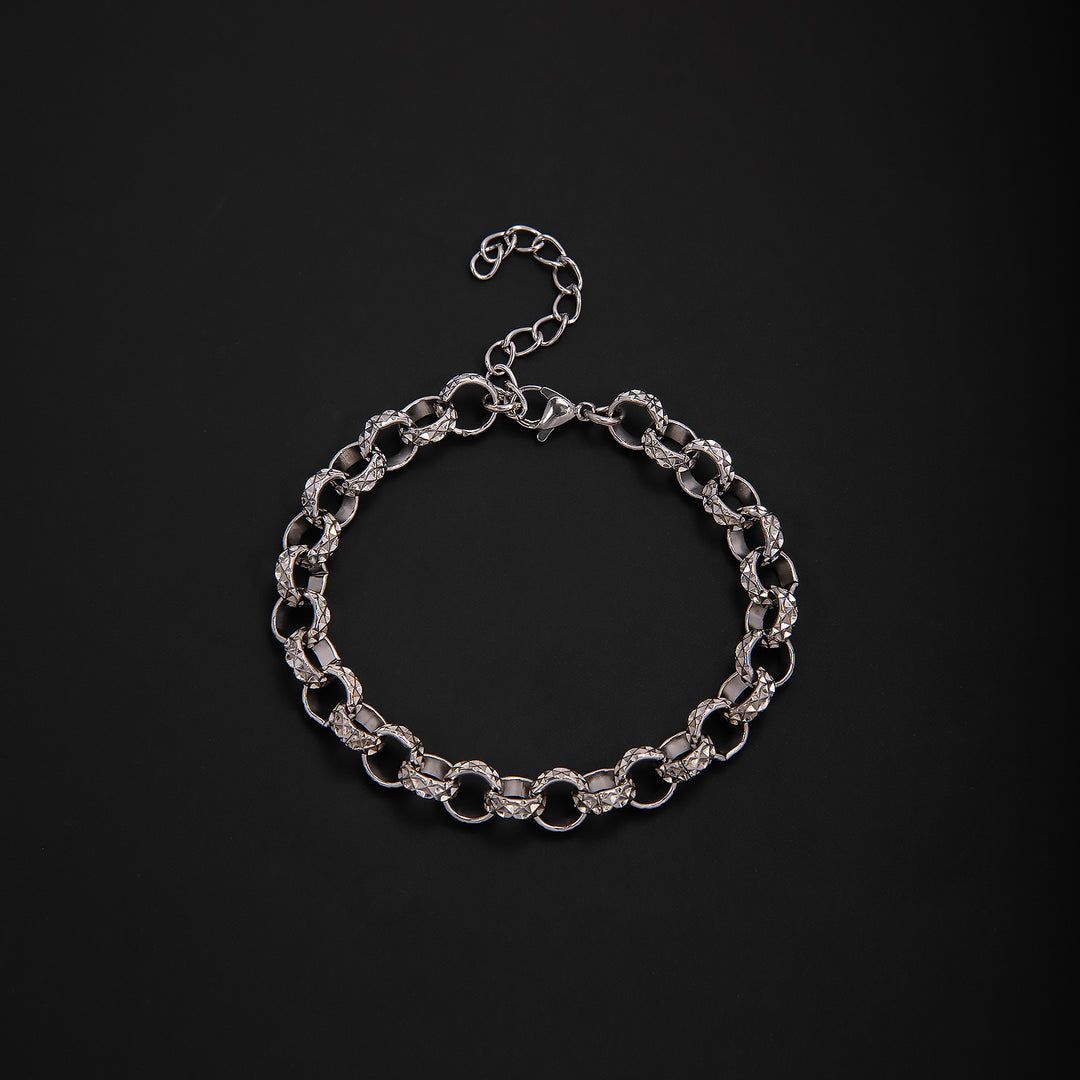 Elegant Geometric Link Bracelet Bowlift