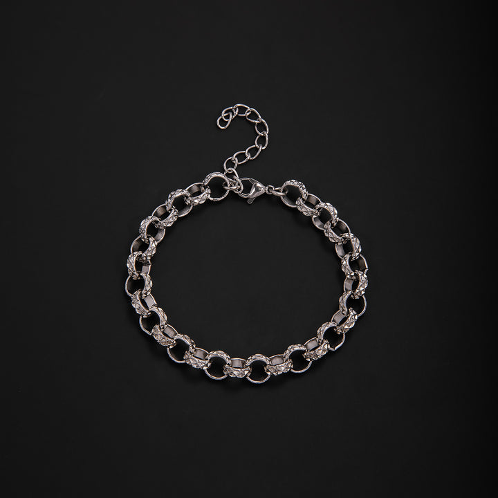 Elegant Geometric Link Bracelet Bowlift