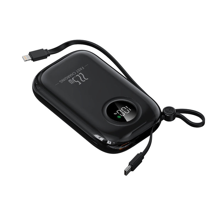 Ultra-compact power bank with digital charging indicator and fast charging function Bowlift