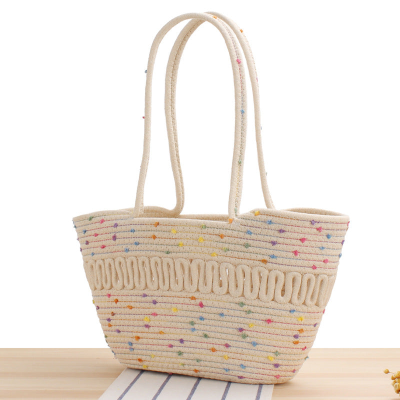 Stylish Bast Crossbody Bag with Colorful Accents Bowlift