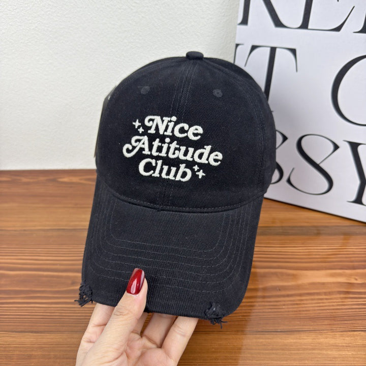 Men's Distressed Cotton Baseball Cap Bowlift 1784270476