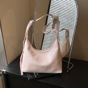 Soft Leather Minimalist Hobo Bag Bowlift