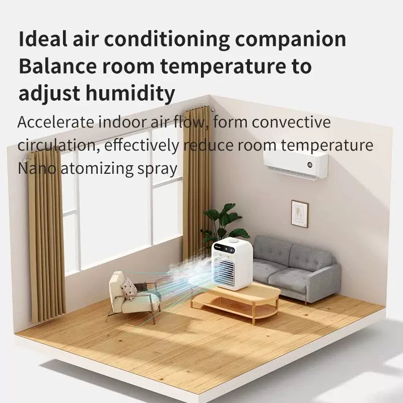 Unisex One Size Personal Desktop Evaporator Micro Cooler with Top Fill Ice Reservoir Adjustable Multi-Angle Air Outlets Whisper Quiet USB Fan Bowlift